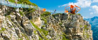 Wanderweg Felsenweg mit Hängebrücke und Aussichtsplattform